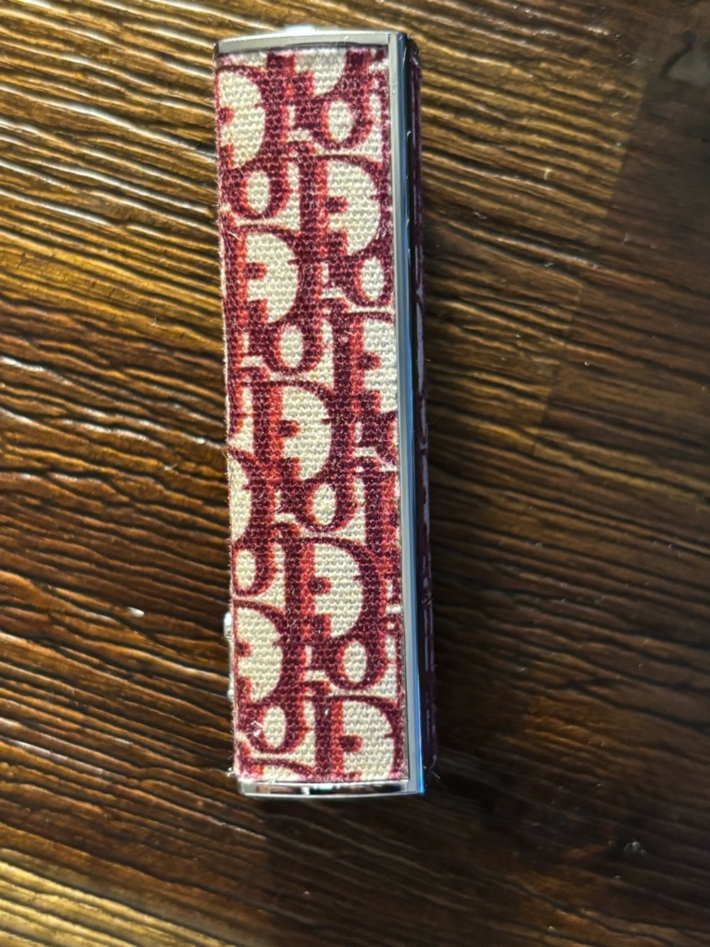 Dior Red Beige Monogram Lipstick Case - Picture 3 of 6